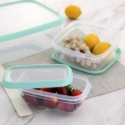 Budget 🌟 Martha Stewart 6 Piece Plastic Storage Container And Lid Set In Mint 😍 -Martha Stewart Sales unnamed file 2200