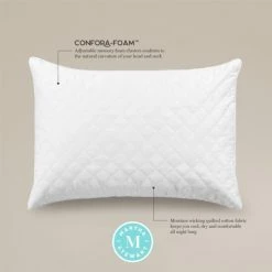 Outlet 👍 Martha Stewart Cotton Quilted Conforming Memory Foam Pillow Set Of 2 🥰 -Martha Stewart Sales unnamed file 2248
