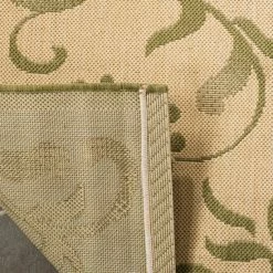 Promo 🔔 Martha Stewart By SAFAVIEH Swirling Garden Waterproof Rug Cream/brown 🌟 -Martha Stewart Sales unnamed file 2288