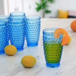 Top 10 🌟 Martha Stewart 6 Piece Hobnail Handmade Glass Tumbler Set In Blue 🛒 -Martha Stewart Sales unnamed file 2297