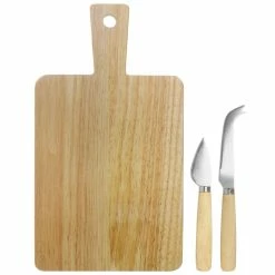Wholesale 💯 Martha Stewart 14x8in Rectangular Serving Board With 2 Cheese Knives - 14 In X 8 In 🤩