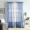 Best reviews of 🌟 Martha Stewart Delicate Stripe Sheer Rod Pocket Window Curtain Panel Pair Indigo 😉