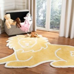 Best Pirce ✨ Martha Stewart By SAFAVIEH Lion Wool Rug Egg Yolk 👍