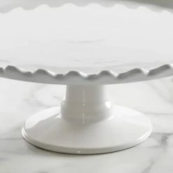 Best Pirce 🥰 Martha Stewart 2 Piece Stoneware Cake Stand Set In White - 2 Piece 🌟 -Martha Stewart Sales unnamed file 2372