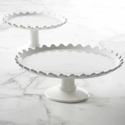 Best Pirce 🥰 Martha Stewart 2 Piece Stoneware Cake Stand Set In White - 2 Piece 🌟 -Martha Stewart Sales unnamed file 2373