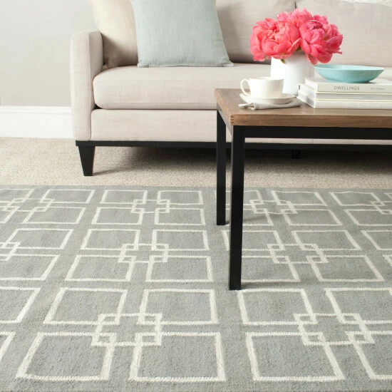 Best reviews of 🌟 Martha Stewart By SAFAVIEH Square Dance Wool/ Silk Area Rug Cement Grey 😍 6 Best reviews of 🌟 Martha Stewart By SAFAVIEH Square Dance Wool/ Silk Area Rug Cement Grey 😍 - Image 6