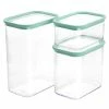 Best deal 😀 Martha Stewart 3 Piece Rectangular Plastic Container Set In Mint Green - 3 Piece 👍