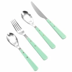 Outlet 👍 Martha Stewart Garden Cottage Stainless Steel 16 Piece Flatware Set 🎁
