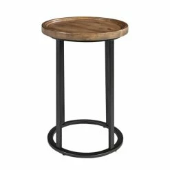 Best deal 😍 Martha Stewart Reclaimed Oak/Iron Round Accent Table 🔥 -Martha Stewart Sales unnamed file 244