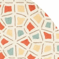 Deals 💯 Martha Stewart By SAFAVIEH Spring Wheel Mosaic Cotton Rug Bougainvillea R 😍 -Martha Stewart Sales unnamed file 2449