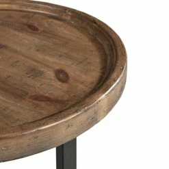Best deal 😍 Martha Stewart Reclaimed Oak/Iron Round Accent Table 🔥 -Martha Stewart Sales unnamed file 245