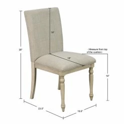 Cheapest 💯 Martha Stewart Fiona Upholstered Dining Chair With Turned Wood Legs- Set Of 2 🥰 -Martha Stewart Sales unnamed file 2502