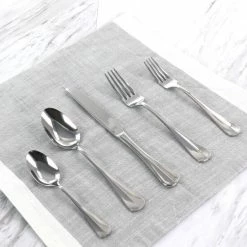 Cheapest 🎉 Martha Stewart Springbank 20 Piece Stainless Steel Flatware Set 🥰 -Martha Stewart Sales unnamed file 2515