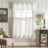 Deals ✔️ Martha Stewart Plaid Tie Top Curtain Tier And Valance Set White/black ⌛