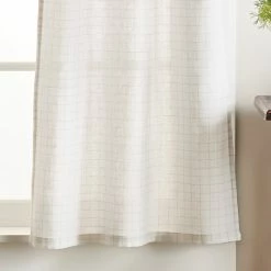 Deals ✔️ Martha Stewart Plaid Tie Top Curtain Tier And Valance Set White/black ⌛ -Martha Stewart Sales unnamed file 2595