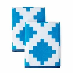 Best reviews of 😍 Martha Stewart 2-Piece Riviera Geometric Beach Towel Set Pool Blue 🎉 -Martha Stewart Sales unnamed file 2629