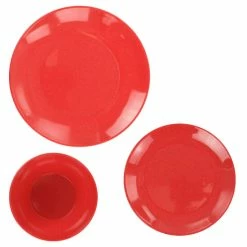 Flash Sale 💯 Martha Stewart 12-Piece Melamine Dinnerware Set In Red 👍 -Martha Stewart Sales unnamed file 2649