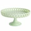 Cheapest 🧨 Martha Stewart Highbrook Jadeite Glass Loop Cake Stand In Mint 🤩