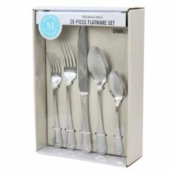 Top 10 ⌛ Martha Stewart Charles 20 Piece Stainless Steel Flatware Set - 20 Piece Set 🤩