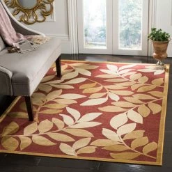 Budget 🎁 Martha Stewart By SAFAVIEH Leafy Glade Viscose Rug Geyser 🎉