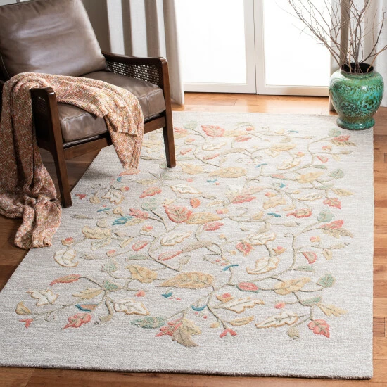 Wholesale ❤️ Martha Stewart By SAFAVIEH Autumn Woods Wool/Viscose Rug Persimmon Red 😉 1 Wholesale ❤️ Martha Stewart By SAFAVIEH Autumn Woods Wool/Viscose Rug Persimmon Red 😉