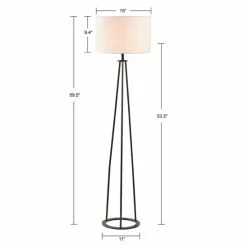 Brand new 🤩 Clyde Metal Floor Lamp Black By Martha Stewart ✔️ -Martha Stewart Sales unnamed file 2703