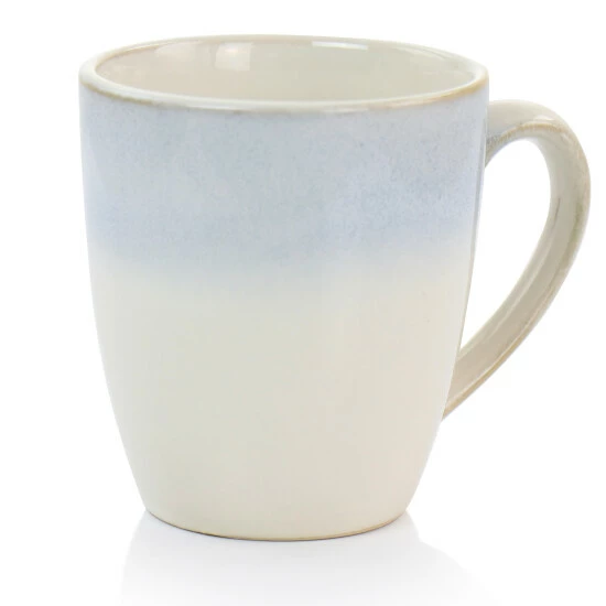 Discount ๐ Martha Stewart Blue Rim 6 Piece 13 Ounce Stoneware Cup Set In Blue - White/Blue ๐ 2 Discount ๐ Martha Stewart Blue Rim 6 Piece 13 Ounce Stoneware Cup Set In Blue - White/Blue ๐ - Image 2