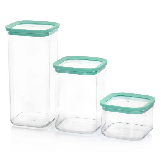 Hot Sale ๐ Martha Stewart 3 Piece Plastic Stackable Container Set In Mint Green - 3 Piece ๐ 2 Hot Sale ๐ Martha Stewart 3 Piece Plastic Stackable Container Set In Mint Green - 3 Piece ๐ - Image 2