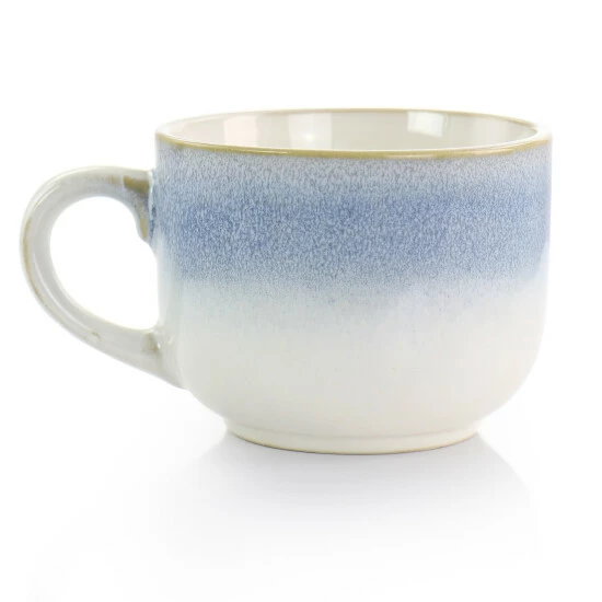 Coupon ⭐ Martha Stewart Blue Rim 6 Piece 24oz Stoneware Latte Mug Set In Blue - White/Blue 🤩 2 Coupon ⭐ Martha Stewart Blue Rim 6 Piece 24oz Stoneware Latte Mug Set In Blue - White/Blue 🤩 - Image 2
