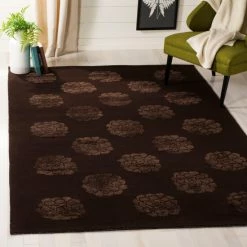 Best Pirce 😀 Martha Stewart By SAFAVIEH Medallions Peony Silk And Wool Area Rug Cocoa 🧨