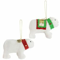 New 👍 Martha Stewart Holiday Polar Bear And Snowman 4Pc Ornament Set White 🧨 -Martha Stewart Sales unnamed file 2863