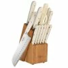 Cheap 😍 Martha Stewart Stainless Steel 14pc Cutlery And Knife Block Set In Cream 👏