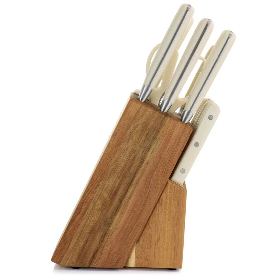 Cheap ๐ Martha Stewart Stainless Steel 14pc Cutlery And Knife Block Set In Cream ๐ 3 Cheap ๐ Martha Stewart Stainless Steel 14pc Cutlery And Knife Block Set In Cream ๐ - Image 3