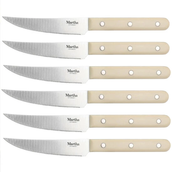 Cheap ๐ Martha Stewart Stainless Steel 14pc Cutlery And Knife Block Set In Cream ๐ 6 Cheap ๐ Martha Stewart Stainless Steel 14pc Cutlery And Knife Block Set In Cream ๐ - Image 6