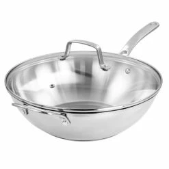 New 🎁 Martha Stewart Stainless Steel Essential 12 Inch Pan With Lid 😀