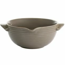 Budget 😍 Martha Stewart 10 Inch 88 Fl. Oz. Stoneware Prep Batter Bowl In Taupe 🌟
