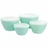 Buy ⭐ Martha Stewart 8 Piece Plastic Bowl Set With Lids - 8 Piece 😀