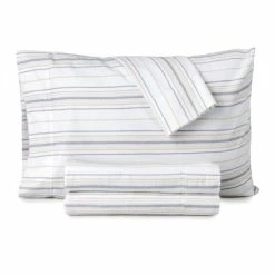 Flash Sale ✔️ Martha Stewart Lodge Stripe Flannel Sheet Set Sea Shells ❤️ -Martha Stewart Sales unnamed file 2952