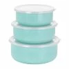 New 🔥 Martha Stewart 6 Piece Nesting Container And Lid Set In Aqua ✔️