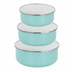 New 🔥 Martha Stewart 6 Piece Nesting Container And Lid Set In Aqua ✔️ -Martha Stewart Sales unnamed file 2990