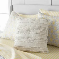 Cheapest 🧨 Martha Stewart Priya Looped Decorative Pillow Soft Blue 🎁 -Martha Stewart Sales unnamed file 3006