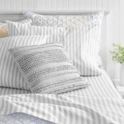 Cheapest 🧨 Martha Stewart Priya Looped Decorative Pillow Soft Blue 🎁 -Martha Stewart Sales unnamed file 3010