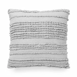 Cheapest 🧨 Martha Stewart Priya Looped Decorative Pillow Soft Blue 🎁 -Martha Stewart Sales unnamed file 3011