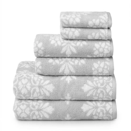 Hot Sale 🥰 Martha Stewart Circle Medallion Cotton 6 Piece Towel Set Coronet Blue ✔️ 3 Hot Sale 🥰 Martha Stewart Circle Medallion Cotton 6 Piece Towel Set Coronet Blue ✔️ - Image 3