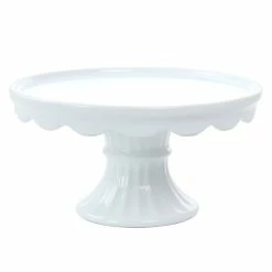 Coupon ✔️ Martha Stewart Patterson 10 Inch Round Stoneware Cake Stand - 10 Inch ⌛