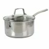 Brand new 🎁 Martha Stewart 3.5 Quart Stainless Steel Saucepan With Glass Lid ⭐