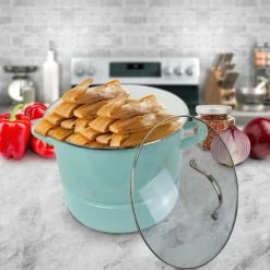 Deals ⭐ Martha Stewart 16 Quart Turquoise Steel Steamer Pot ✔️ -Martha Stewart Sales unnamed file 3089