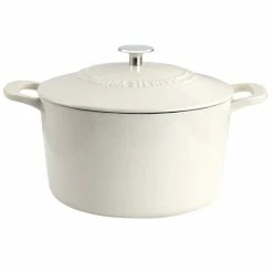 New 🔔 Martha Stewart Enameled Cast Iron 7 Quart Dutch Oven With Lid ✨