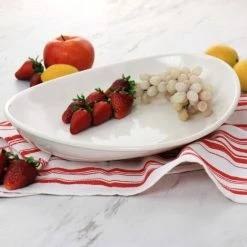 Hot Sale 🛒 Martha Stewart 14 Inch Oval Stoneware Platter In Off-White - 14 Inch 💯 -Martha Stewart Sales unnamed file 3110
