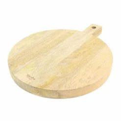 Cheapest 🥰 Martha Stewart Mango Wood 14" Round Charcuterie Serving Board 🥰
